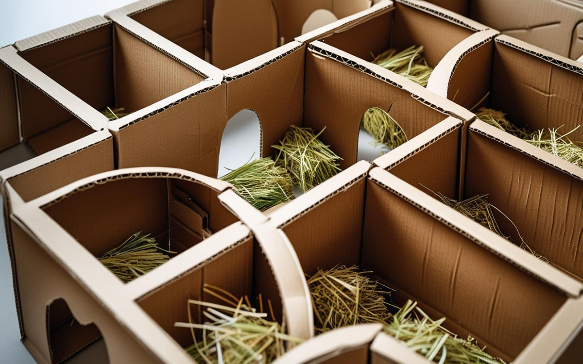 cardboard maze for guinea pigs