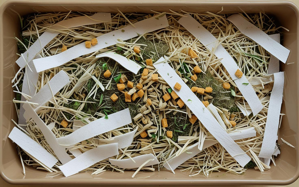 foraging tray for guinea pigs