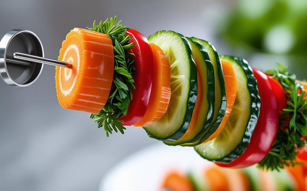 hanging veggie skewer for guinea pigs